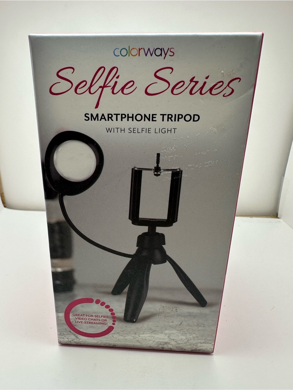 Selfie Series Black Smartphone Tripod with Selfie Light